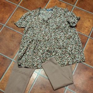💲Super romantic classic IZOD floral blouse ONLY